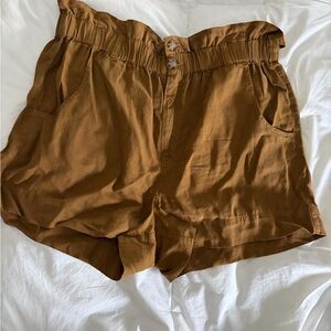 Lou & Grey Paperbag Brown Shorts